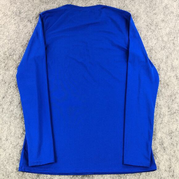 Gymshark Pullover Shirt Mens Blue Small Fitted Long Sleeve Crew Neck Breathable - Picture 3 of 12